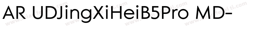 AR UDJingXiHeiB5Pro MD字体转换